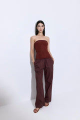 Crochet Strapless Top