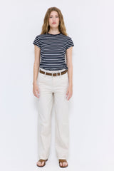 Striped Cup Sleeve Tee