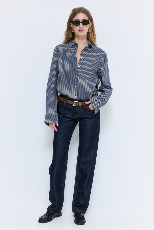 Fitted Poplin Button Down - Dé Rococo