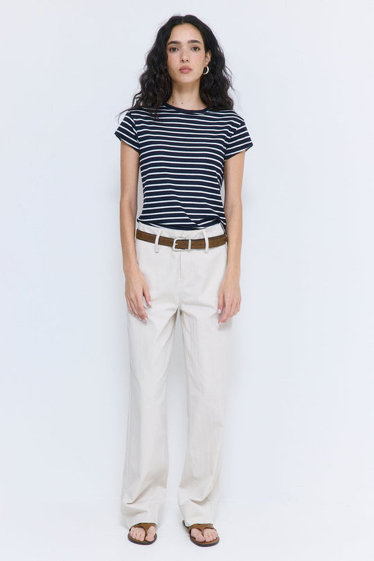 High Rise Relaxed Cotton Pants