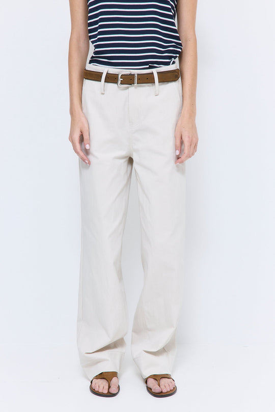 High Rise Relaxed Cotton Pants - Dé Rococo