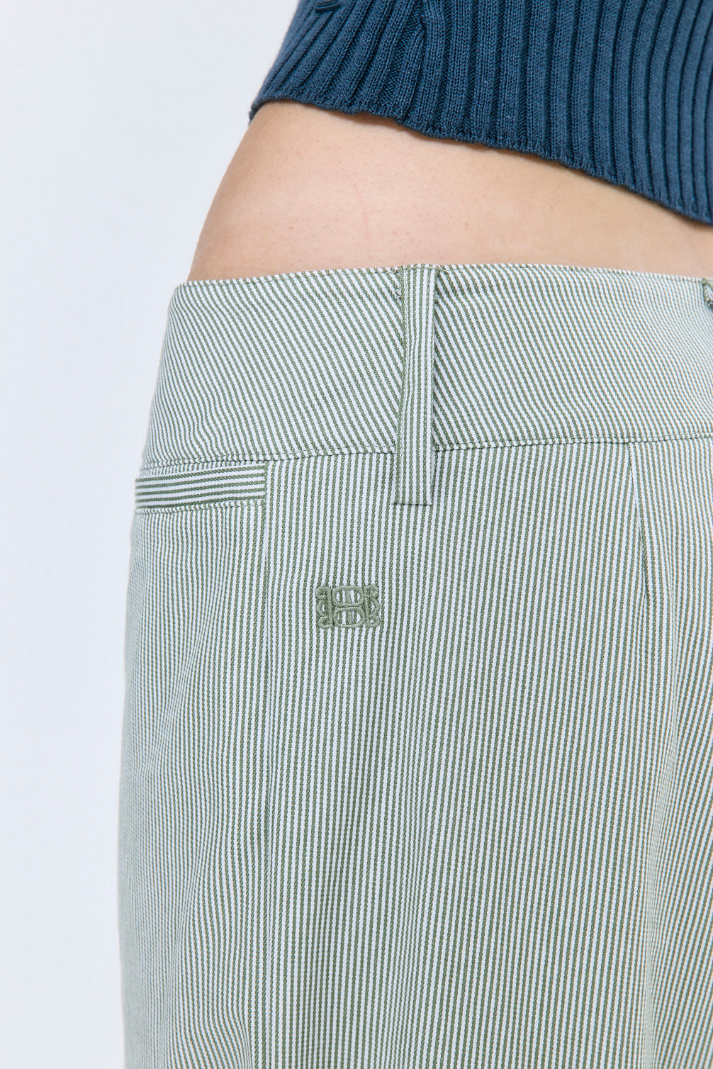 Striped Drill Pants - Dé Rococo