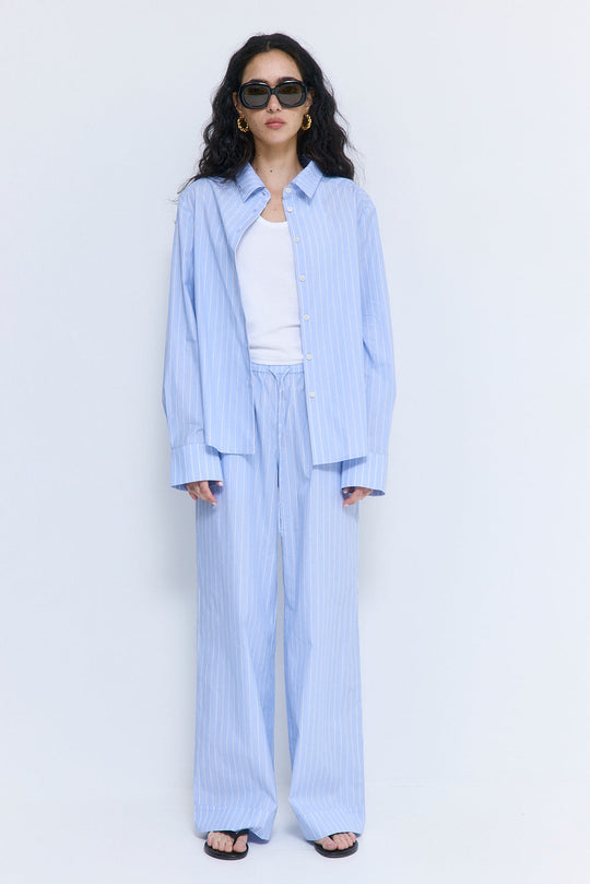 Mid Rise Poplin Pants - Dé Rococo