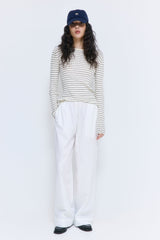 Mid Rise Poplin Pants