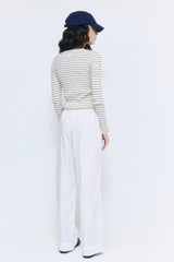 Mid Rise Poplin Pants