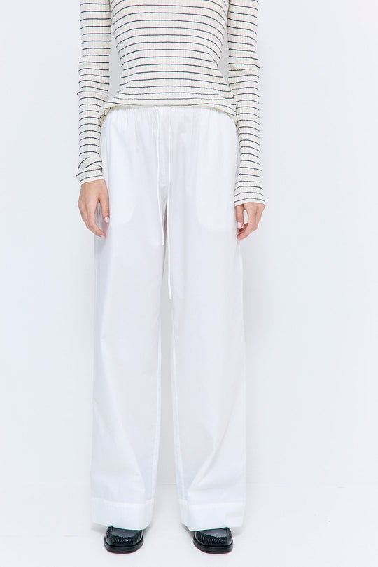 Mid Rise Poplin Pants - Dé Rococo