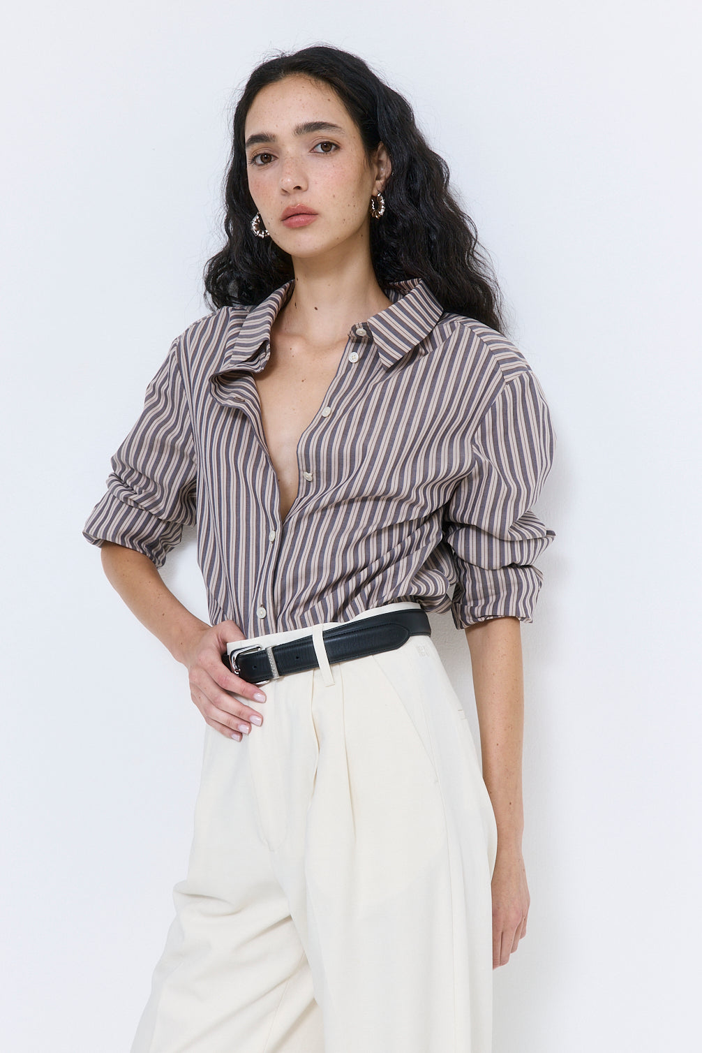 Fitted Poplin Button Down - Dé Rococo