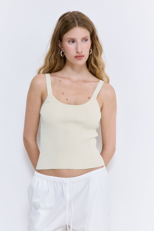 Ribbed Tank Top - Dé Rococo