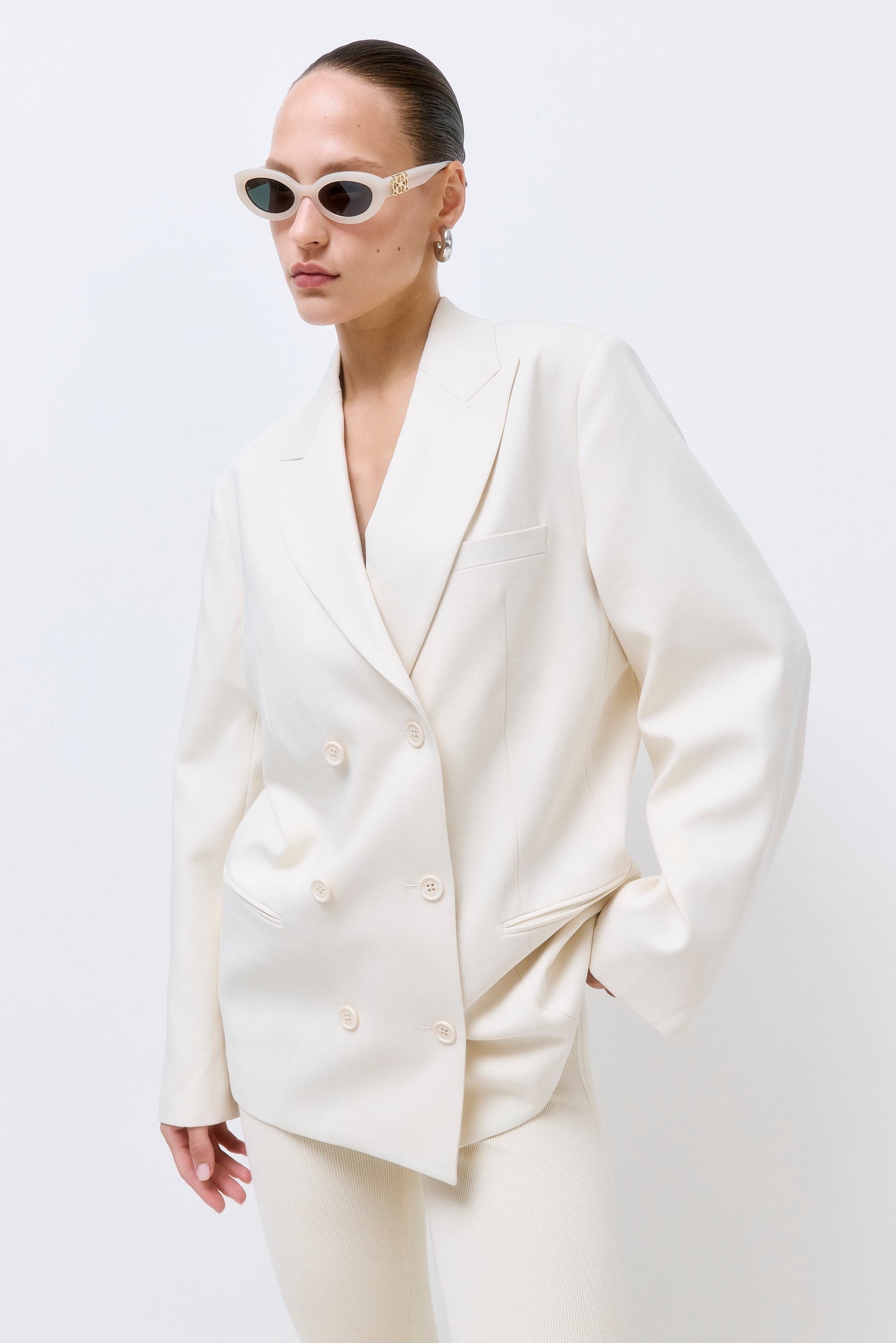 Oversized Double Breasted Daddy Blazer - Dé Rococo