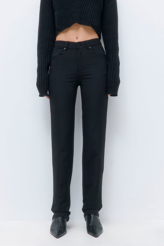 Stretchy Straight Leg Pants - Dé Rococo