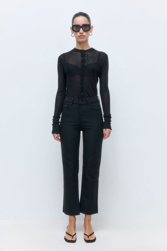 Stretchy Cropped Pants - Dé Rococo