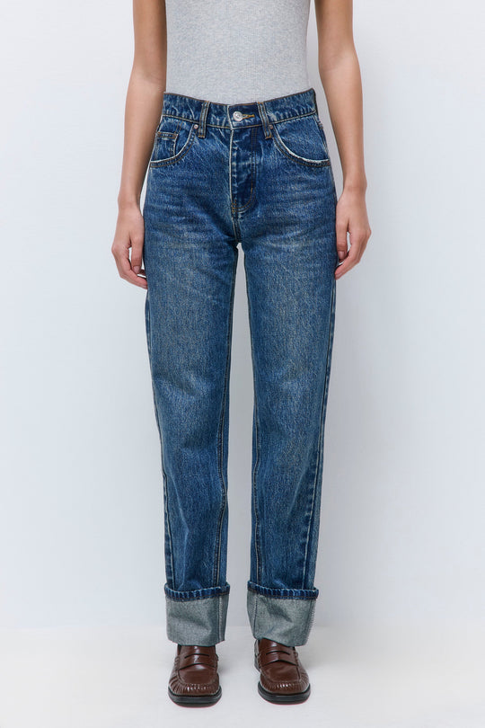 No.16| Mid Waist Straight Denim - Dé Rococo