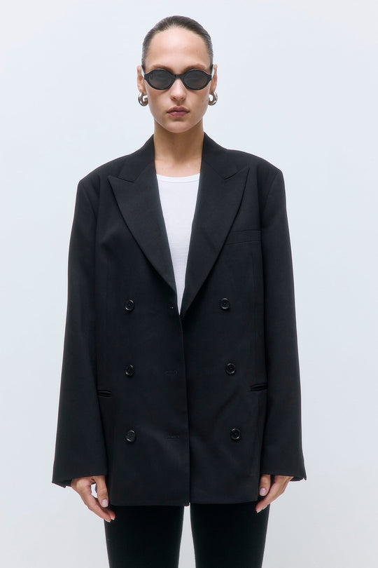 Oversized Double Breasted Daddy Blazer - Dé Rococo
