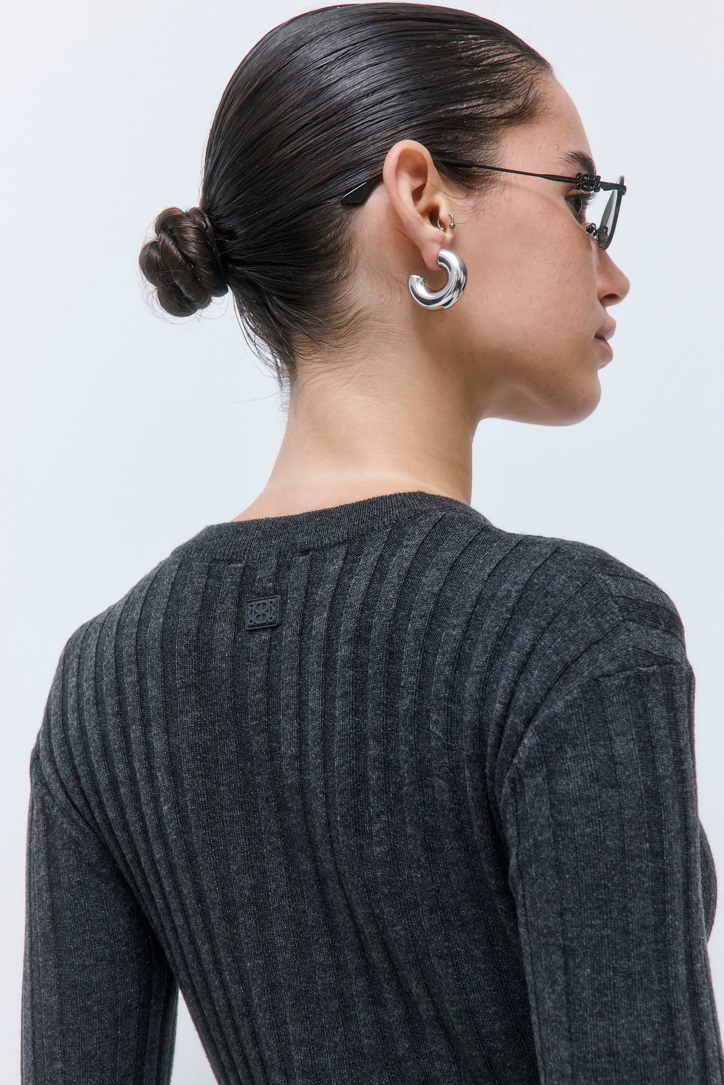 Soft Ribbed V Neck