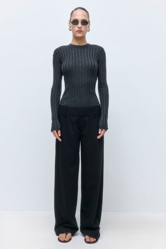 Soft Ribbed Crew Neck - Dé Rococo
