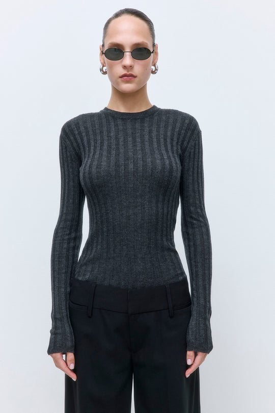 Soft Ribbed Crew Neck - Dé Rococo