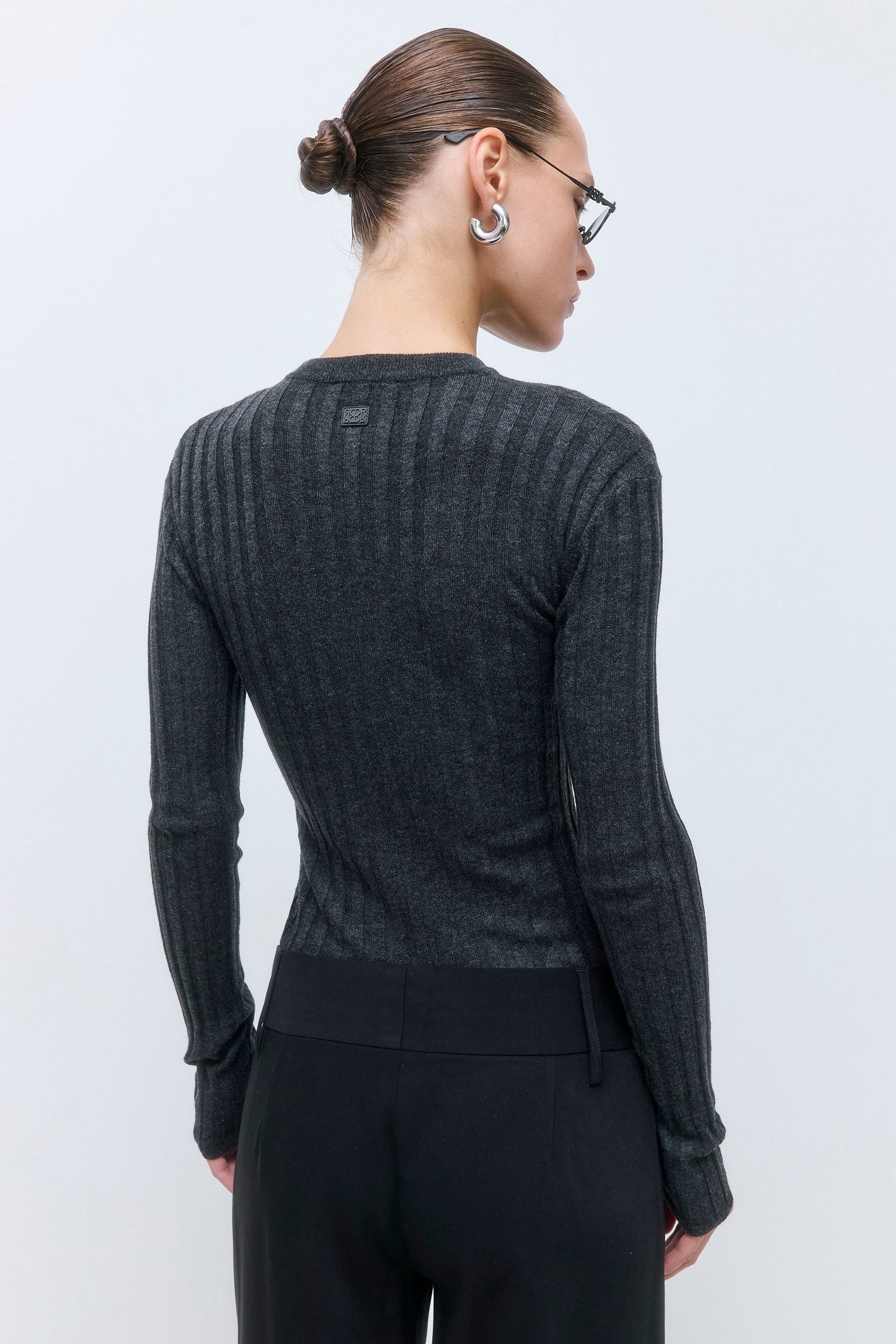 Soft Ribbed Crew Neck