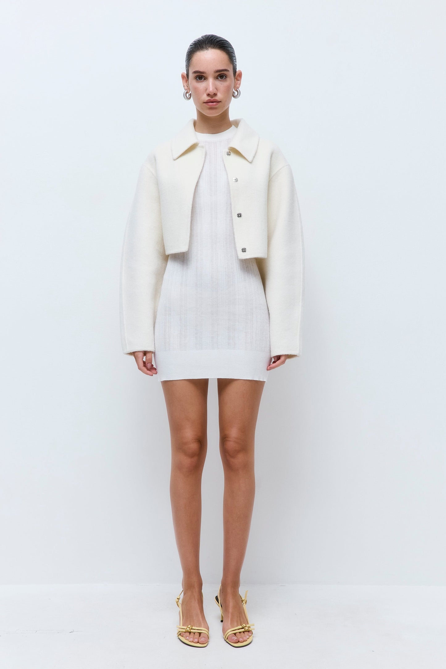 Ribbed Long Sleeve Mini Dress - Dé Rococo