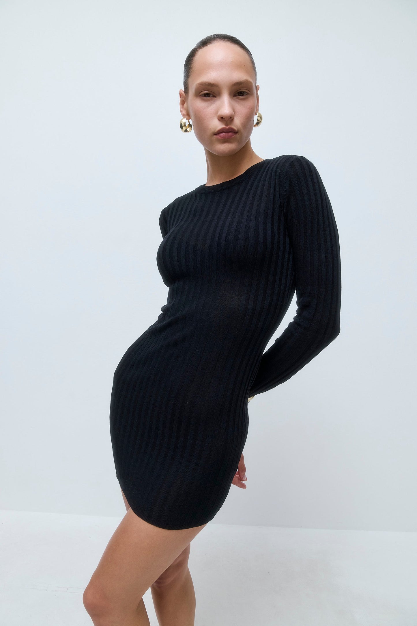 Wide Rib Mini Dress - Dé Rococo