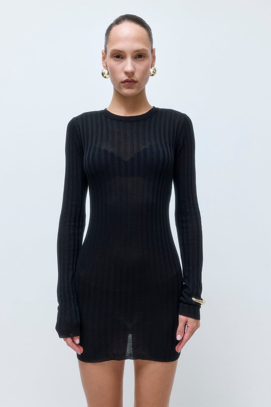Wide Rib Mini Dress - Dé Rococo
