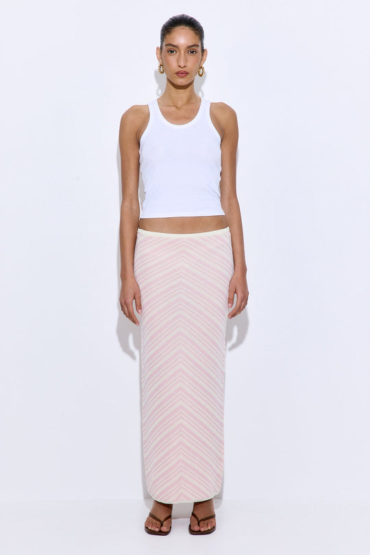 Pattern Knitted Maxi Skirt - Dé Rococo
