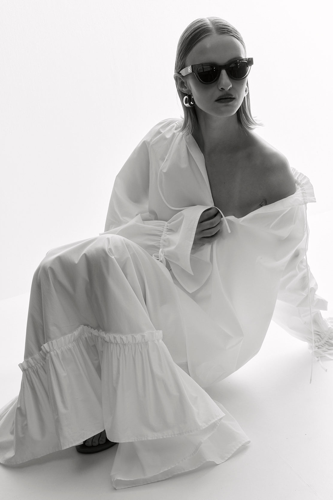 Ruffled Poplin Blouse - Dé Rococo
