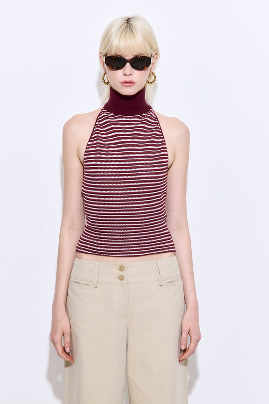 Crochet Turtle Neck Top - Dé Rococo