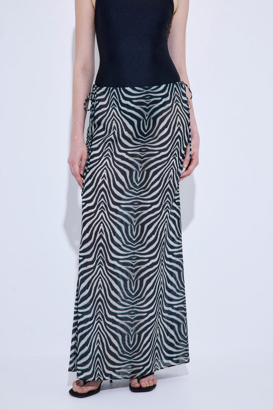 Semi Sheer Maxi Skirt - Dé Rococo