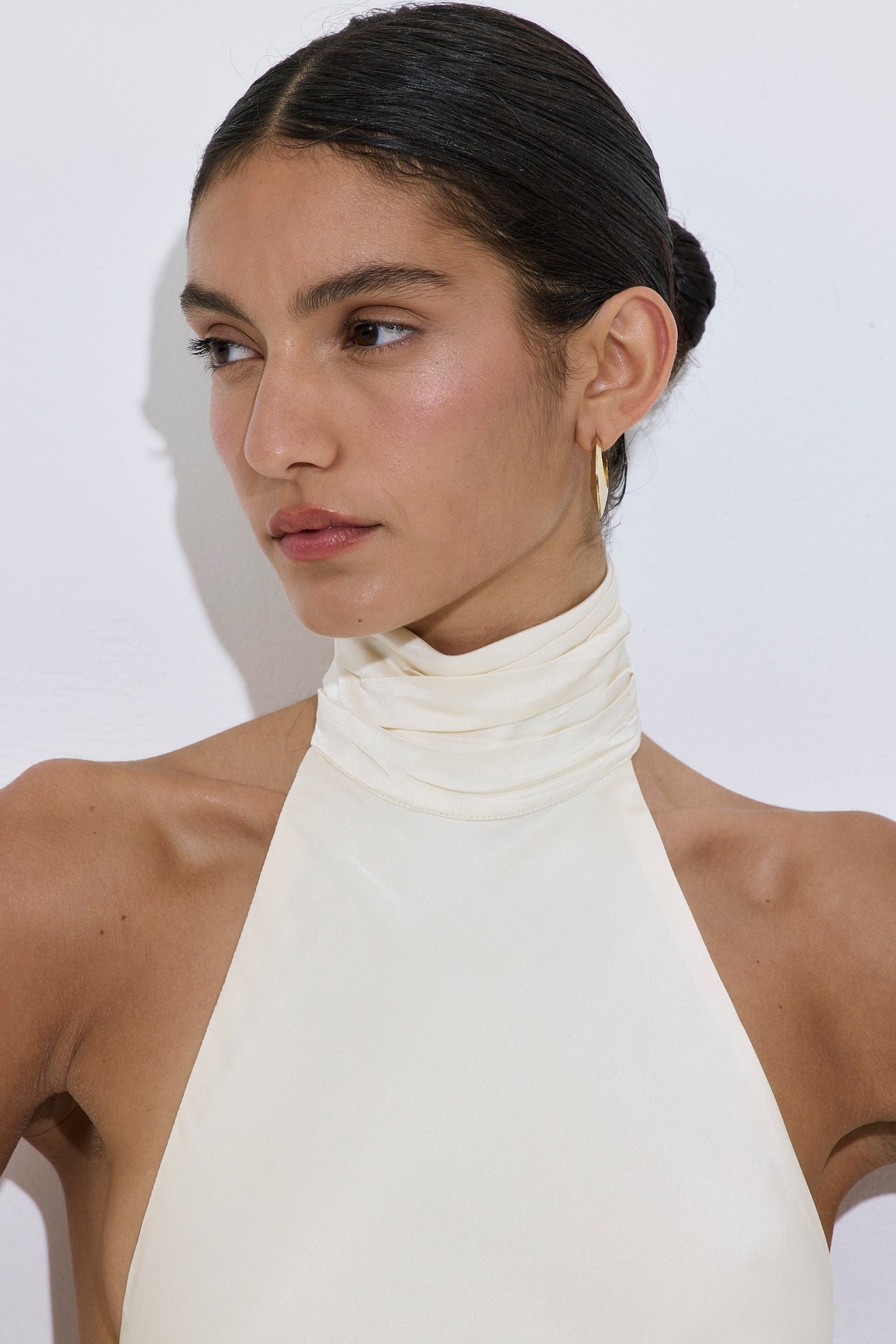 Limited Edition Collared Satin Dress - Dé Rococo