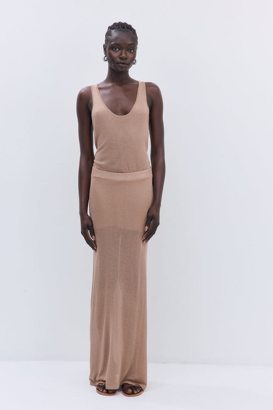 Semi Sheer Maxi Skirt - Dé Rococo
