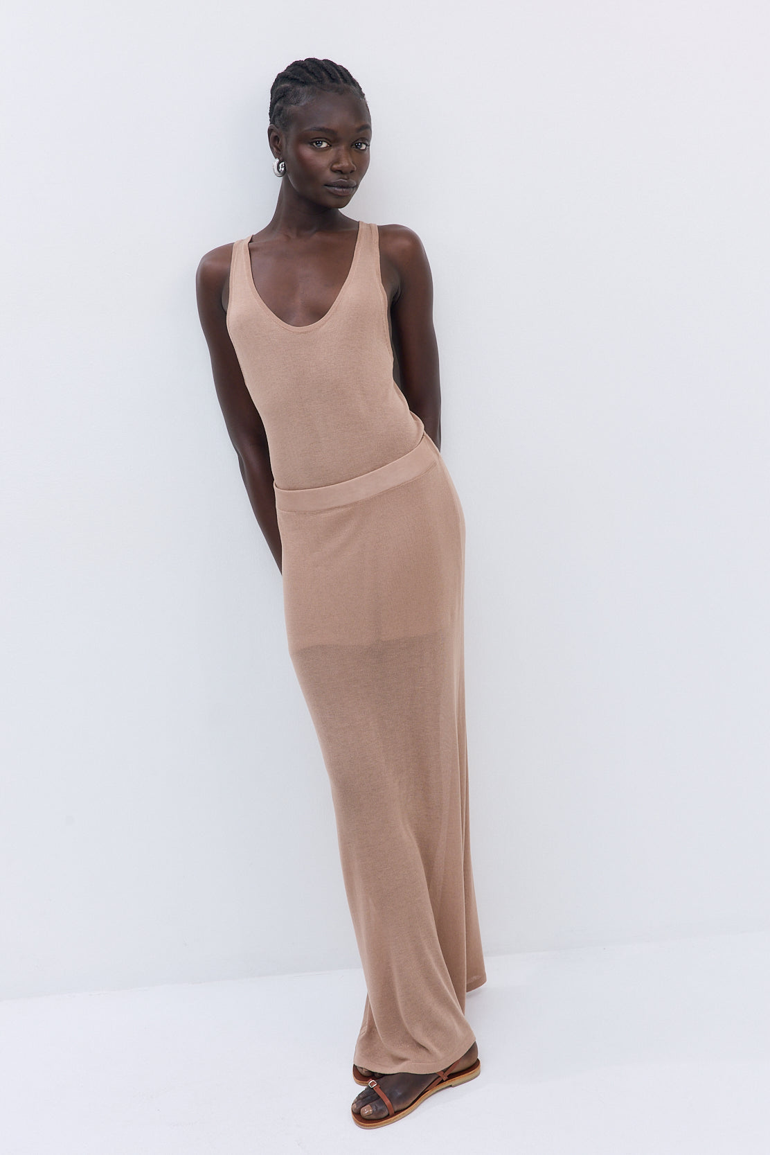 Semi Sheer Maxi Skirt - Dé Rococo