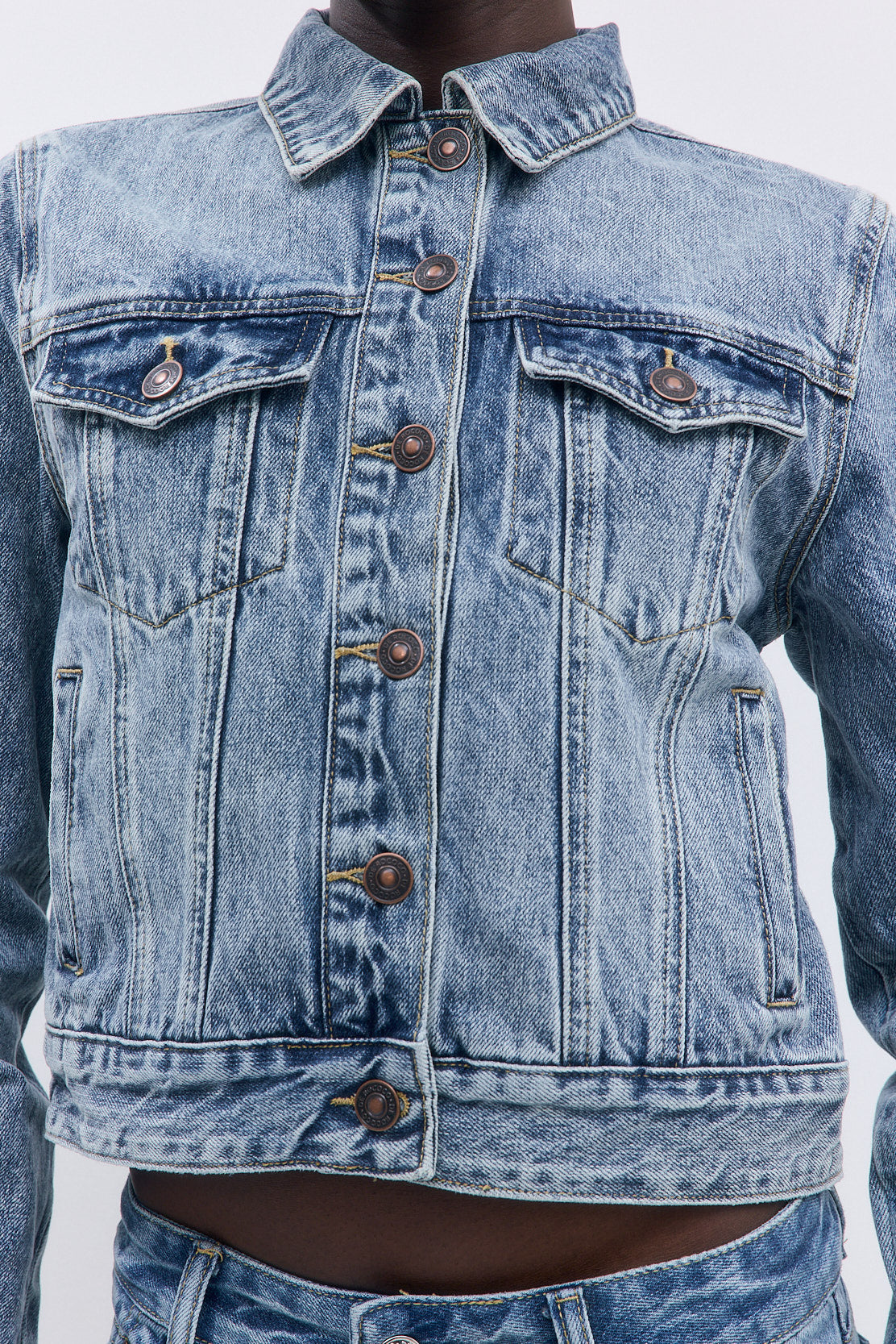 Fitted Denim Jacket - Dé Rococo