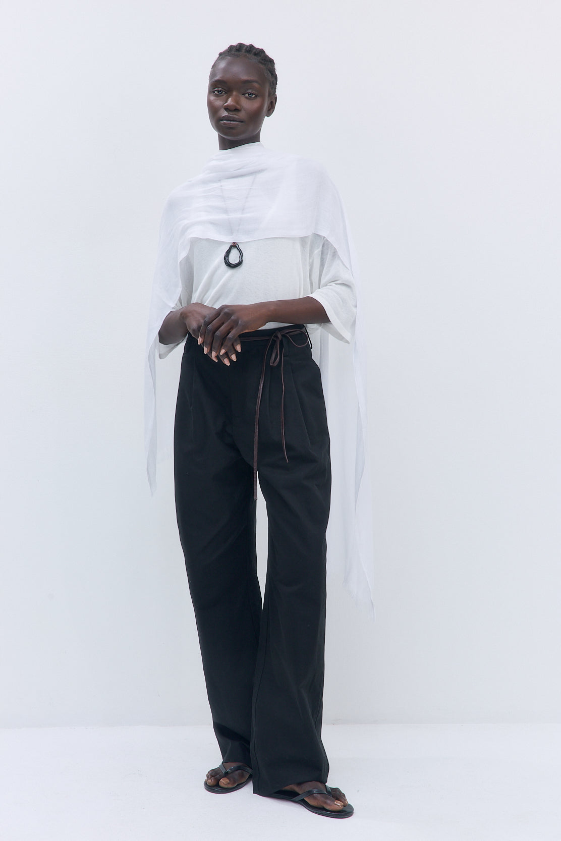 Pleated Barrel Pants - Dé Rococo