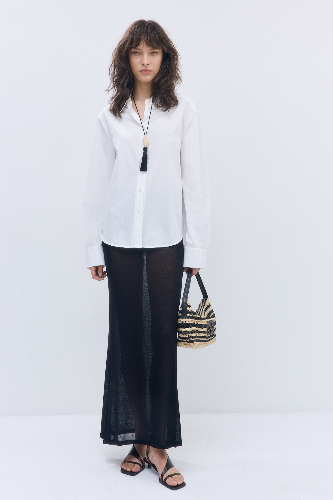 Semi Sheer Maxi Skirt - Dé Rococo