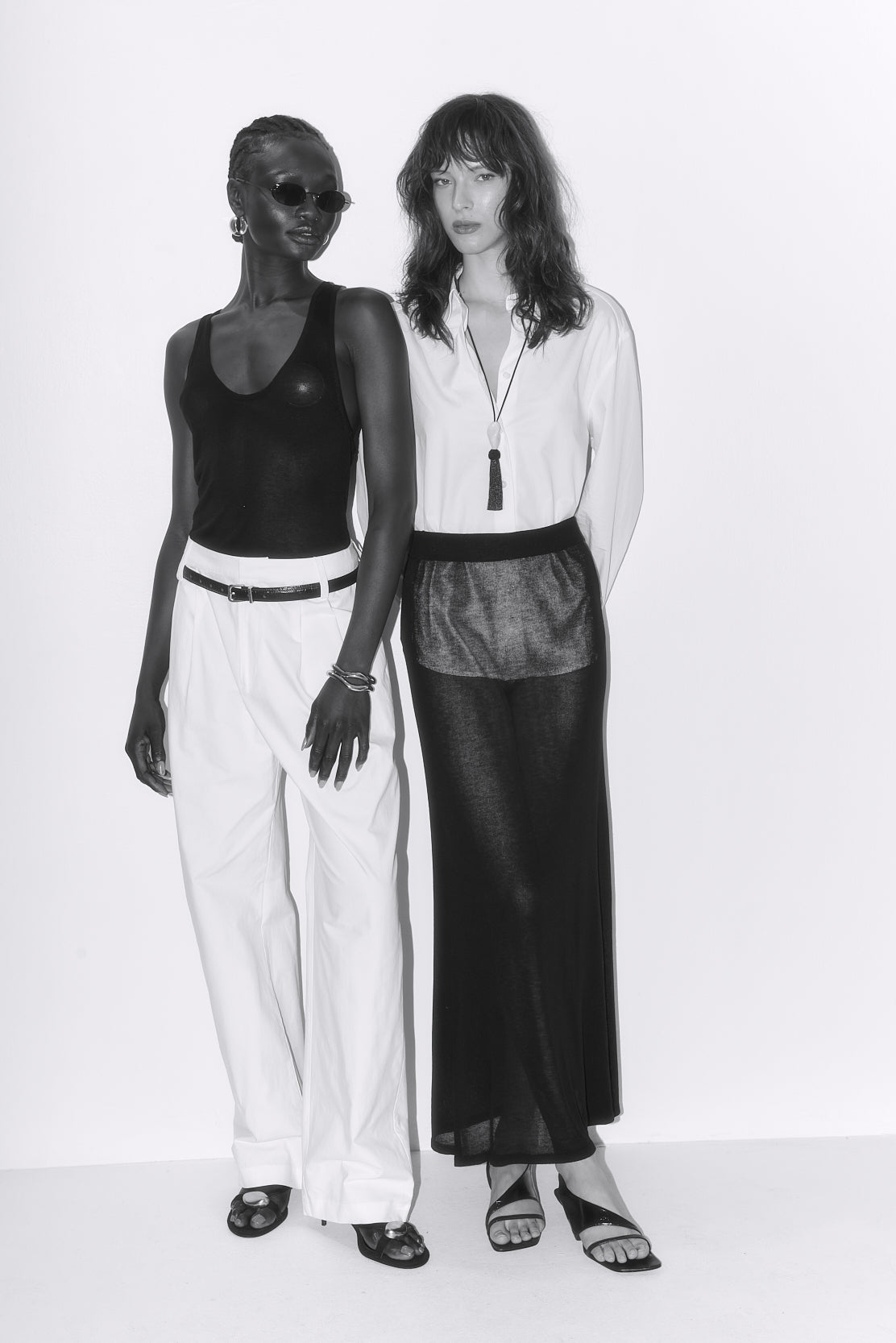 Pleated Barrel Pants