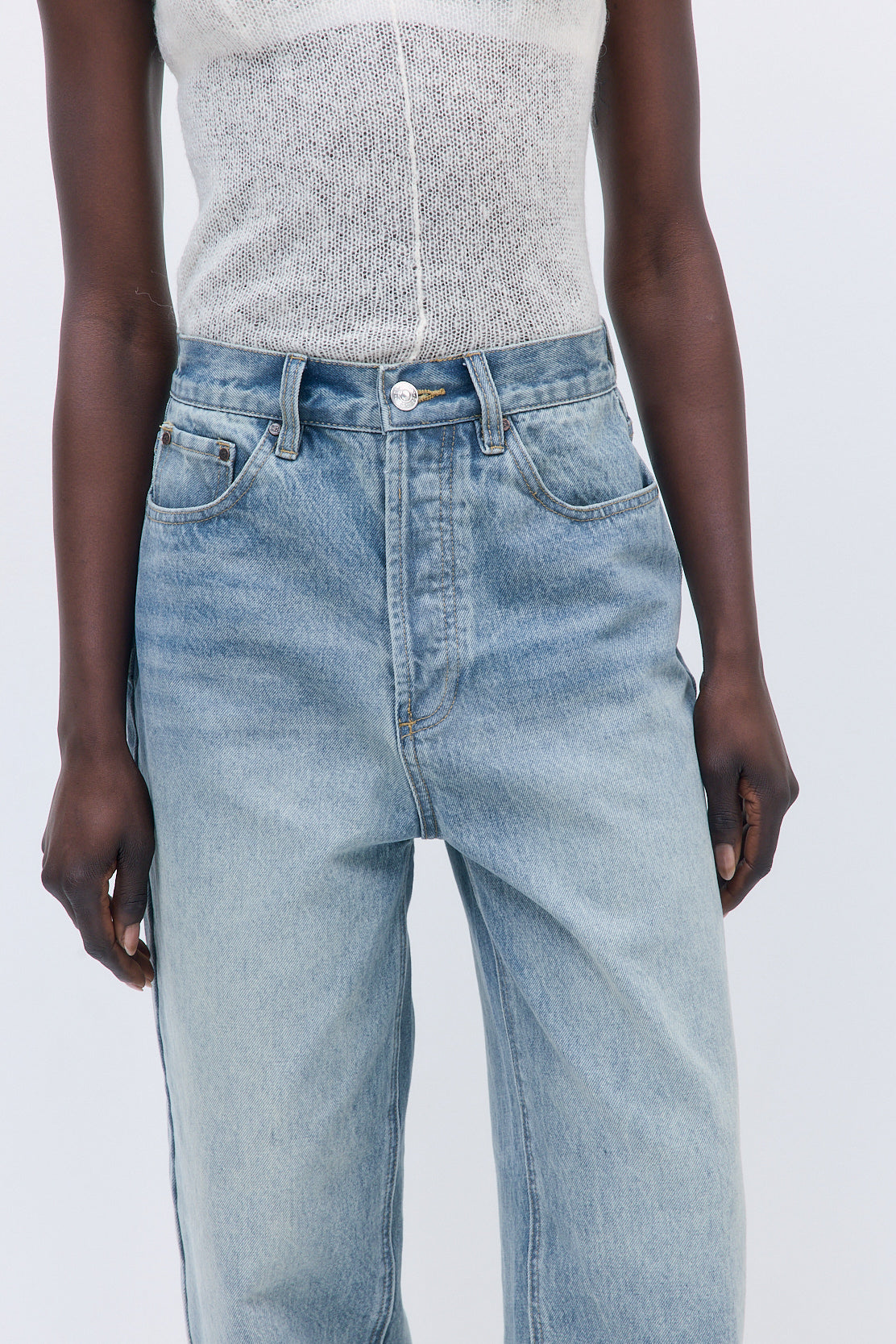 No.13| High Rise Tapered Balloon Denim - Dé Rococo