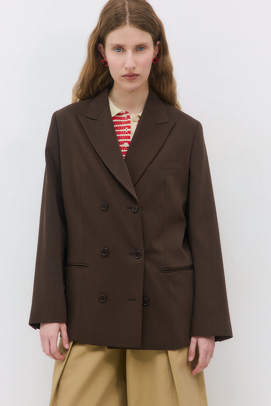 Oversized Double Breasted Daddy Blazer - Dé Rococo