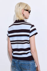 Short Sleeved Knitted Polo Shirt