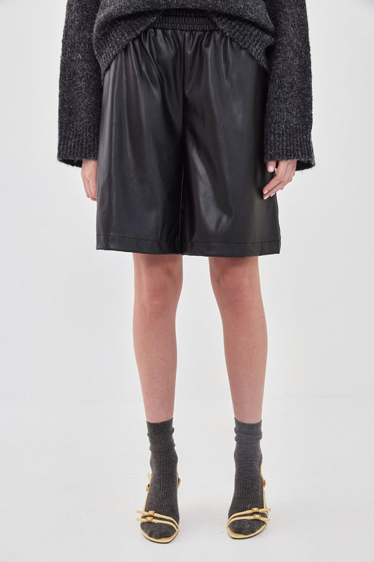 Vegan Leather Bermuda - Dé Rococo