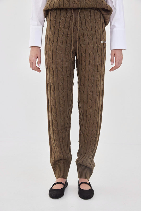 Cable-Knit Jogger - Dé Rococo