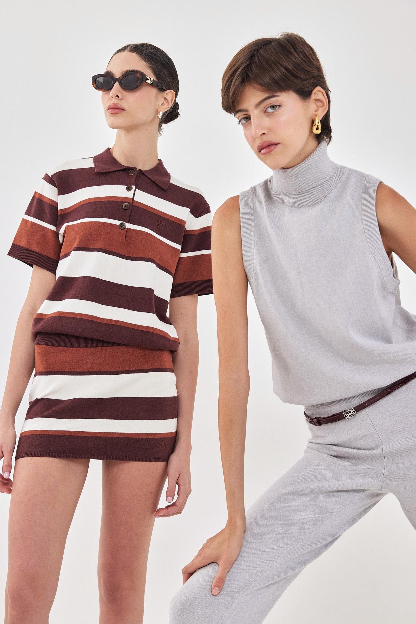 Sleeveless Knit Turtleneck Top - Dé Rococo