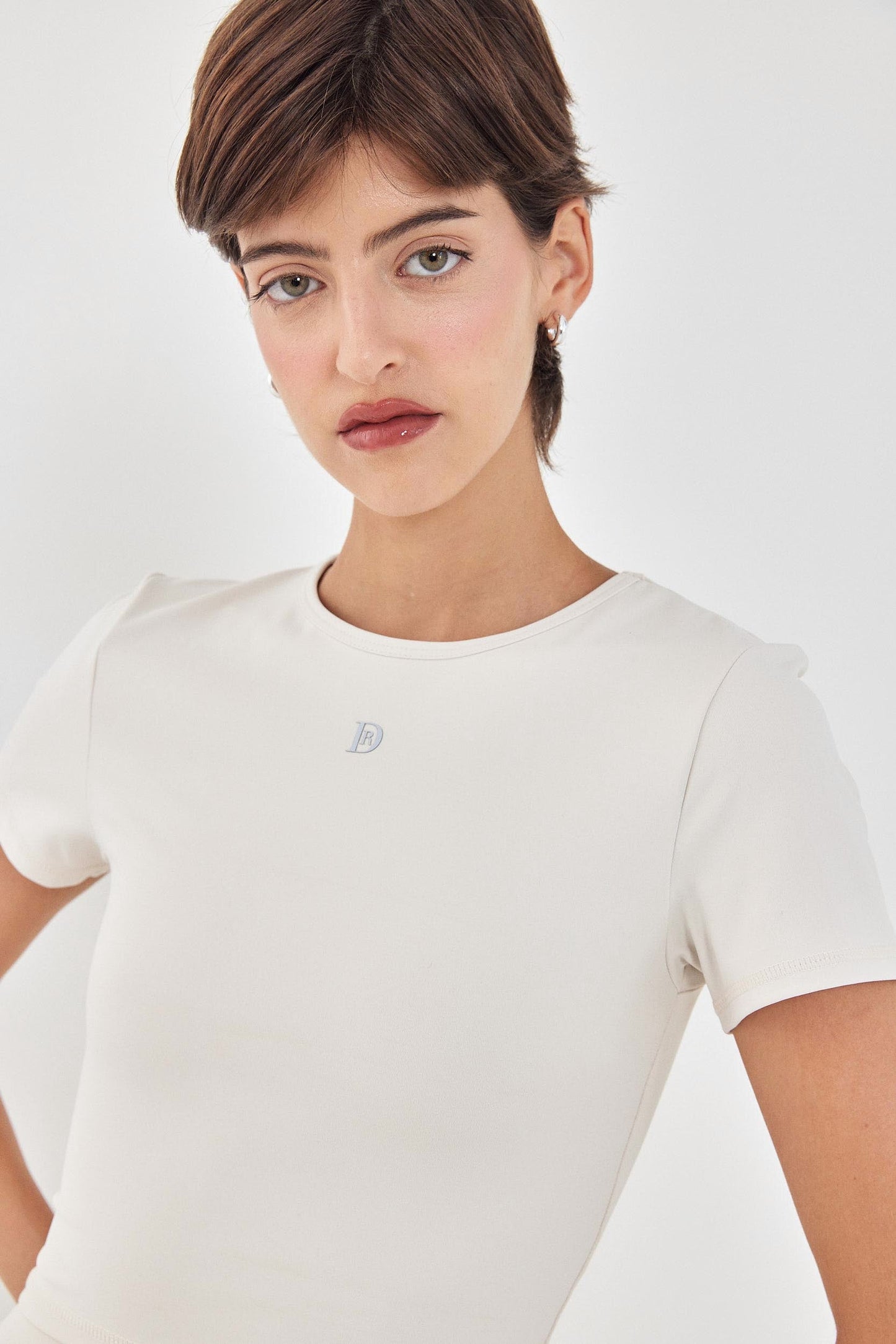Dé Short Sleeved Cropped Top - Dé Rococo