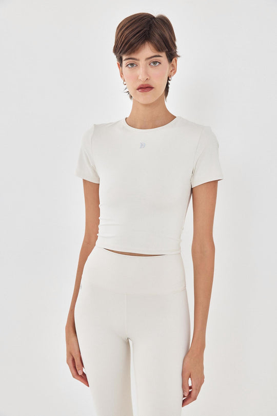 Dé Short Sleeved Cropped Top - Dé Rococo