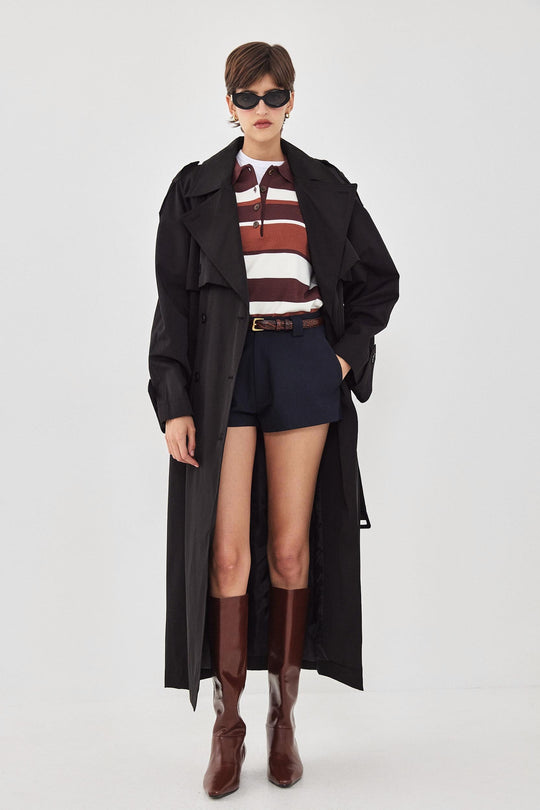 Double Breasted Trench Coat - Dé Rococo