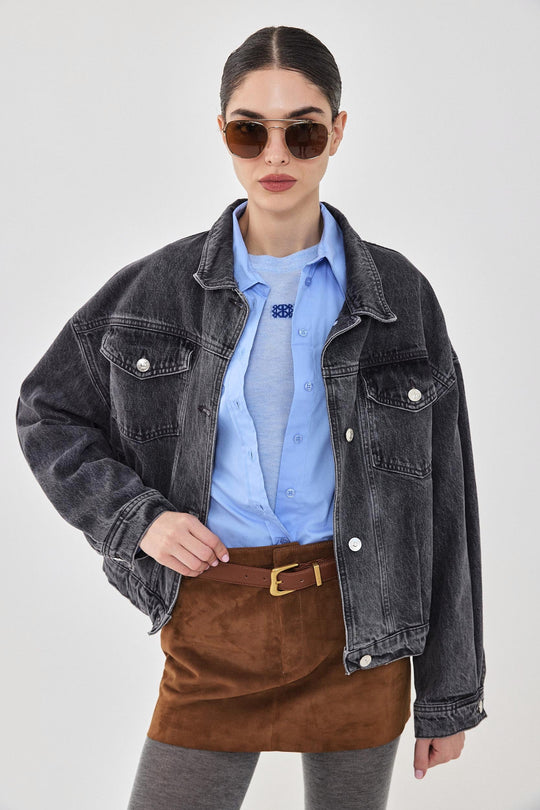 Oversized Boxy Denim Jacket - Dé Rococo