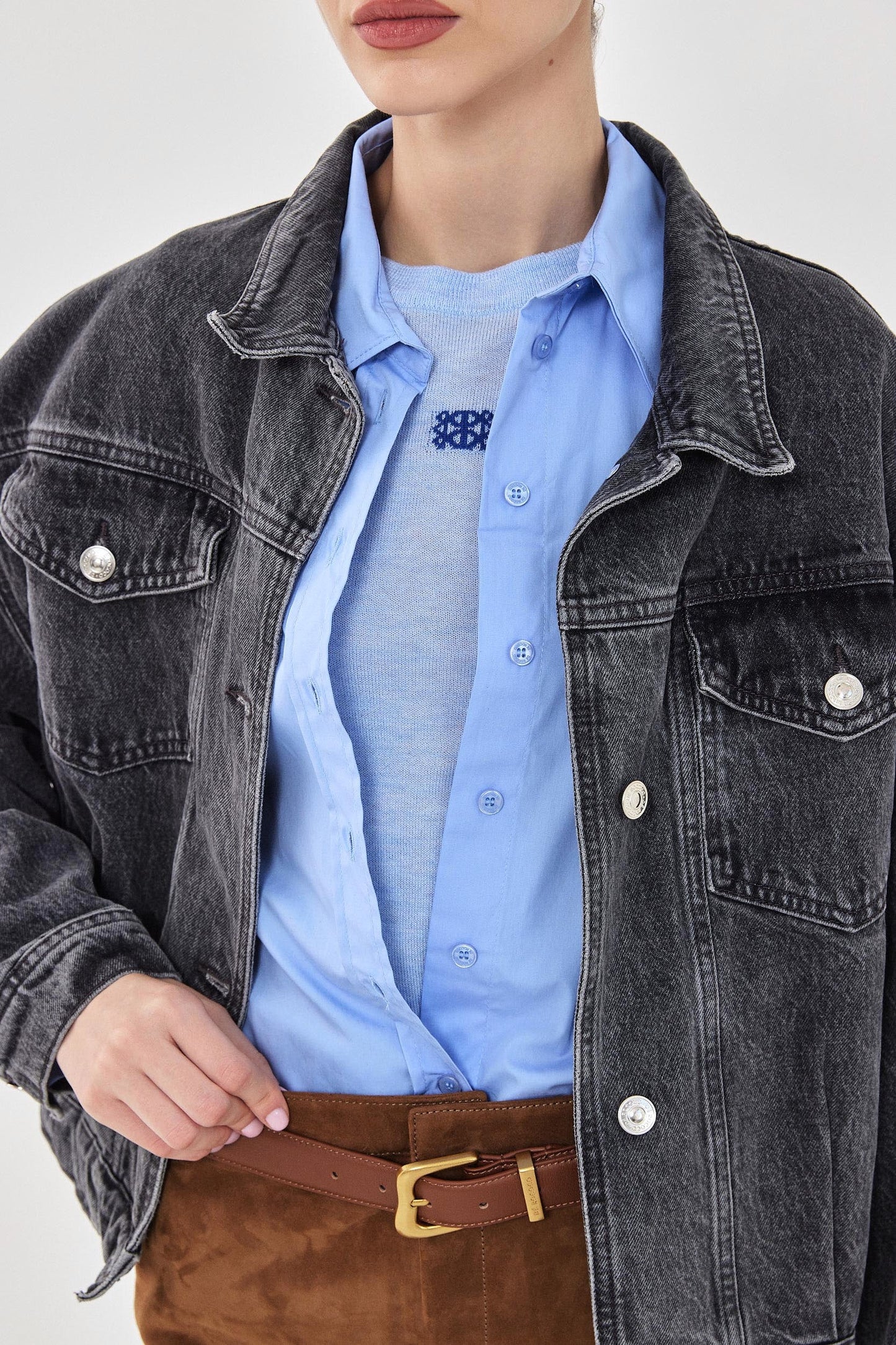 Oversized Boxy Denim Jacket - Dé Rococo