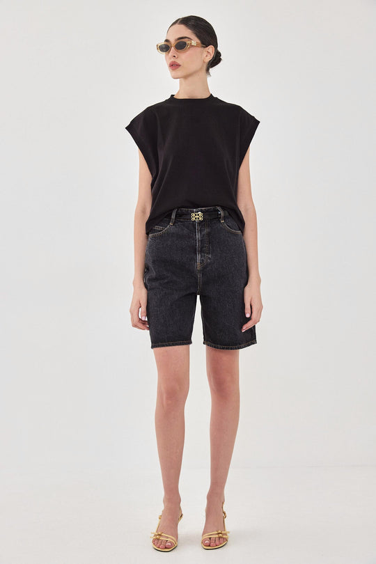 Sleeveless Ribbed Cropped Top - Dé Rococo