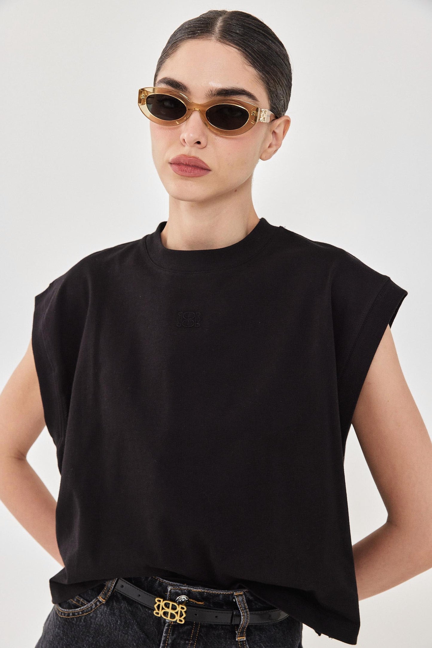 Sleeveless Ribbed Cropped Top - Dé Rococo