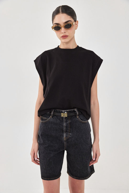 Sleeveless Ribbed Cropped Top - Dé Rococo