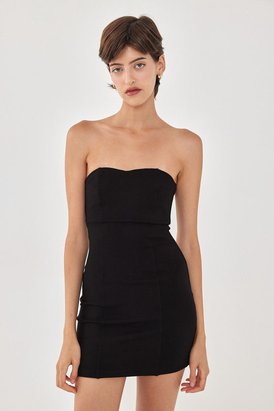 Jersey Strapless Mini Dress - Dé Rococo